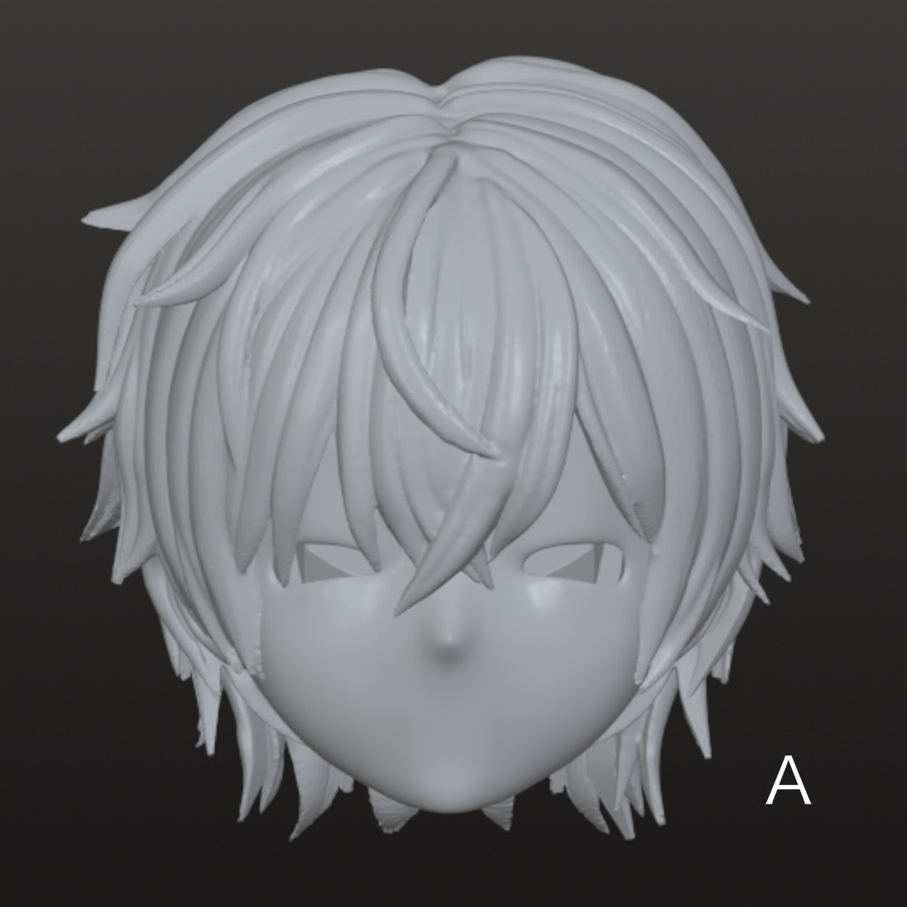 永夜刻痕-対応-3Dプリンター製ヘアパーツ