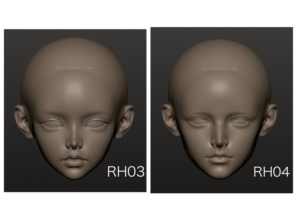 【PROJECT: LILIUM】1/4 ドール ヘッド・RH03・H04