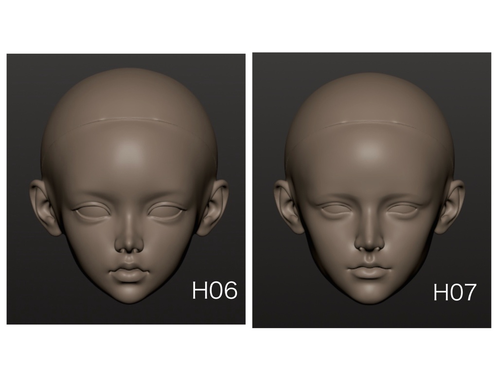 【PROJECT: LILIUM】1/4 ドール ヘッド・H06・H07