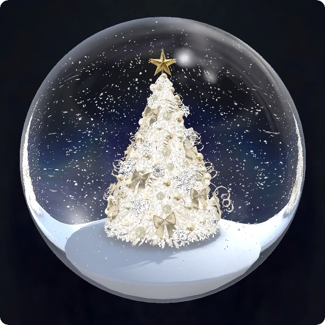 スノードームステージ聖夜のツリー(VRCワールド版) ver1.1