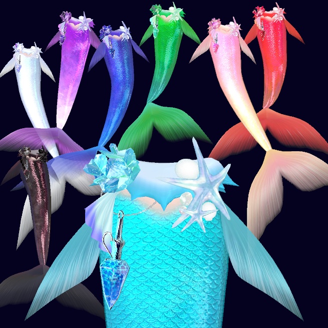 【Phys Bone対応】人魚になる方法(着せ替え用人魚パーツ) ver2.0