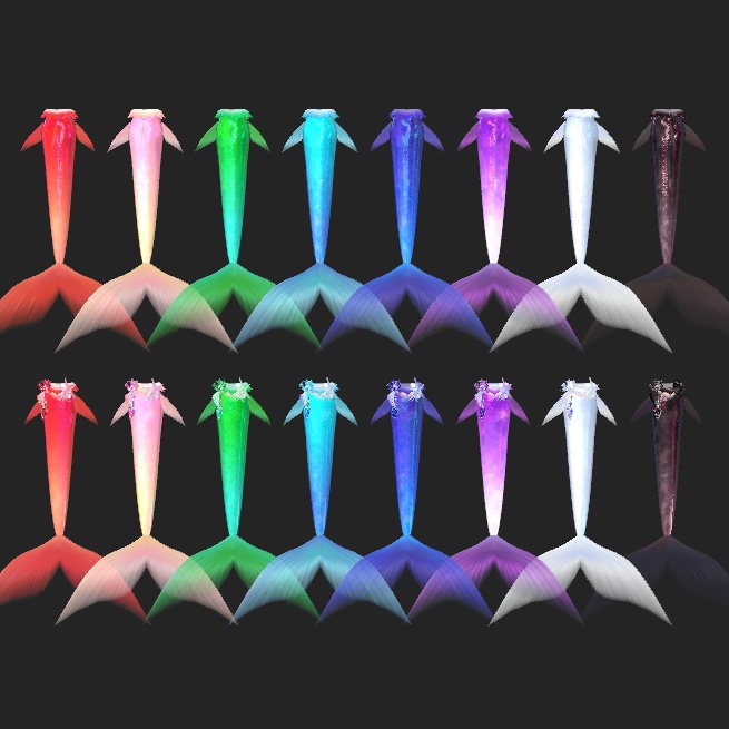 【Phys Bone対応】人魚になる方法(着せ替え用人魚パーツ) ver2.0