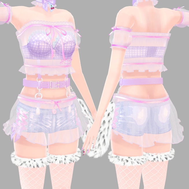 アイスクリームランジェリーシリーズ ゆきひょうフレーバー (着せ替え用衣装パーツ) ver1.0