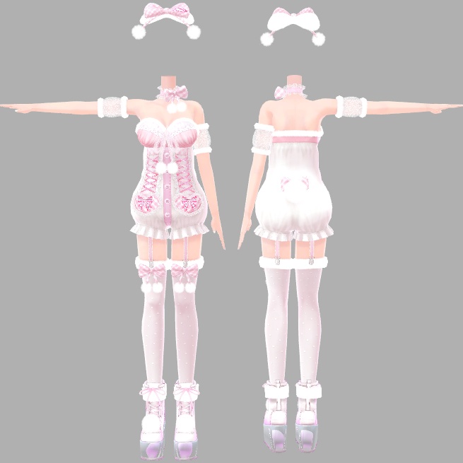 アイスクリームランジェリーシリーズ しろくまフレーバー(着せ替え用衣装パーツ) ver1.0