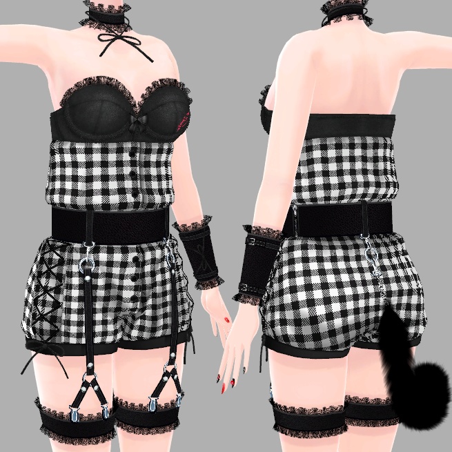 アイスクリームランジェリーシリーズ くろねこフレーバー(着せ替え用衣装パーツ) ver1.0