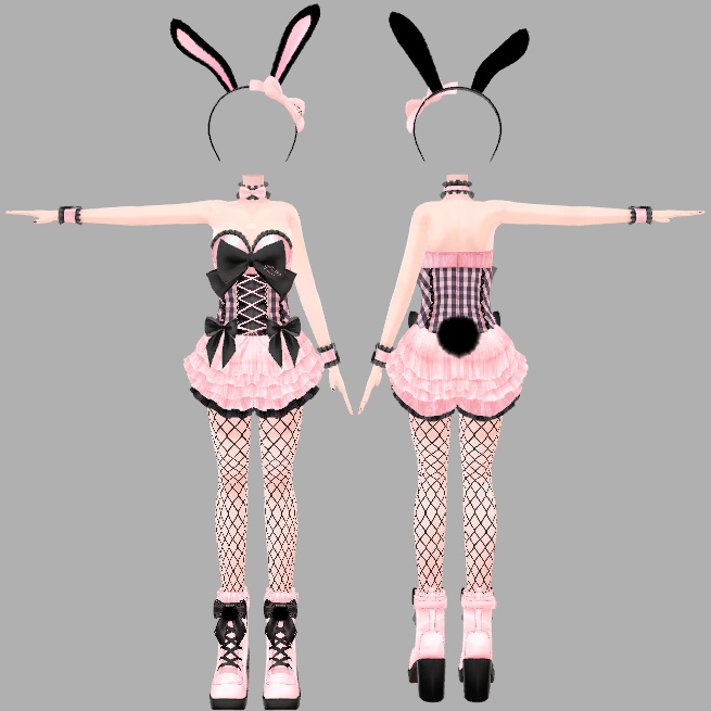 アイスクリームランジェリーシリーズ くろうさフレーバー(着せ替え用衣装パーツ) ver1.0