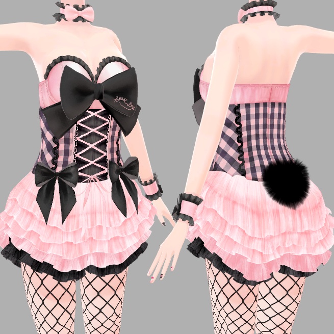 アイスクリームランジェリーシリーズ くろうさフレーバー(着せ替え用衣装パーツ) ver1.0