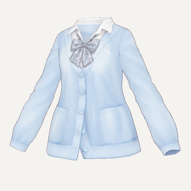 【無料あり】VRoid用テクスチャ JKカーディガン ver1_1