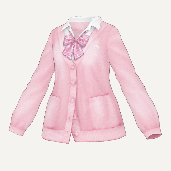 【無料あり】VRoid用テクスチャ JKカーディガン ver1_1