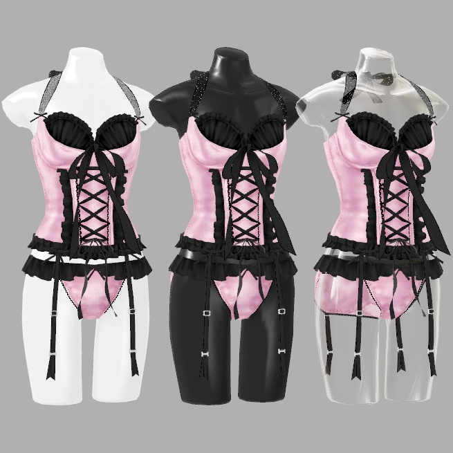 72caランジェリーマネキン・ハンガーセット(Prefab版) ver1.0