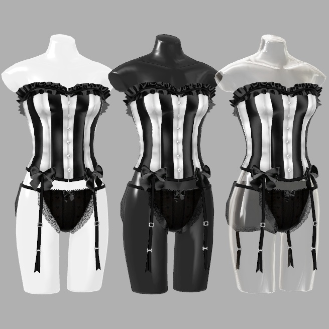 72caランジェリーマネキン・ハンガーセット(Prefab版) ver1.0