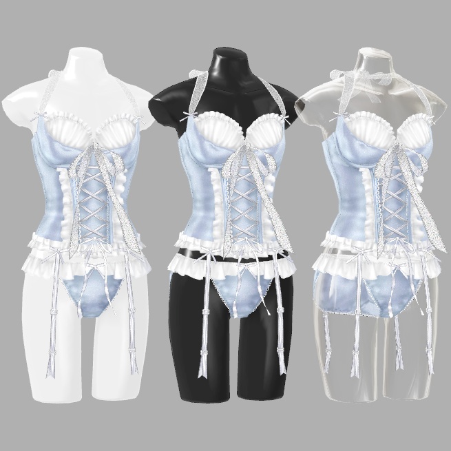 72caランジェリーマネキン・ハンガーセット(Prefab版) ver1.0