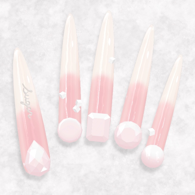 【第2弾!】シェアできる汎用ジェルネイルチップ『MDollnail SuperLong』【VRChat】