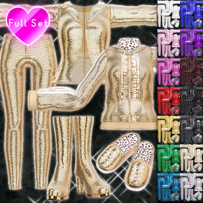 【NC's Cloth様 NC01シリーズ対応】ギラギラスパンコール【差し替えマテリアル】