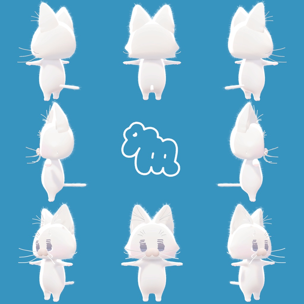 5/10まで半額🐟【VRChatオリジナルアバター】うおにゃんお ver1_0【PC&Quest対応】