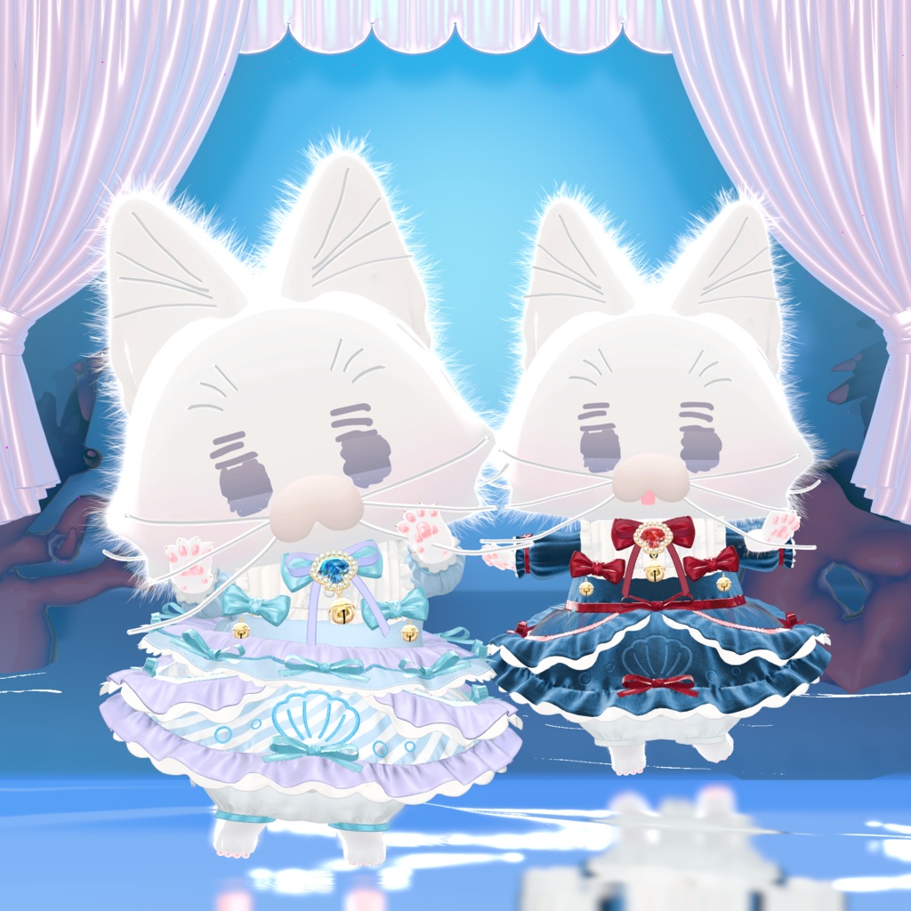 🐟10/17までFull Setセール🫧【#うおにゃんお 対応衣装】おじょーさまうおにゃんお Tiny Scallop Bell