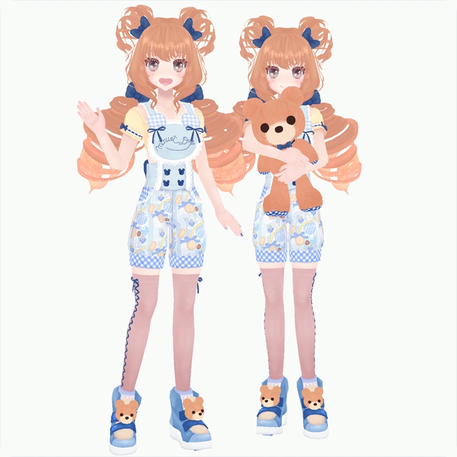 販売終了【VRChatオリジナルアバター】甘えんぼうのテディ ver3.1.0 Avatars3.0版追加