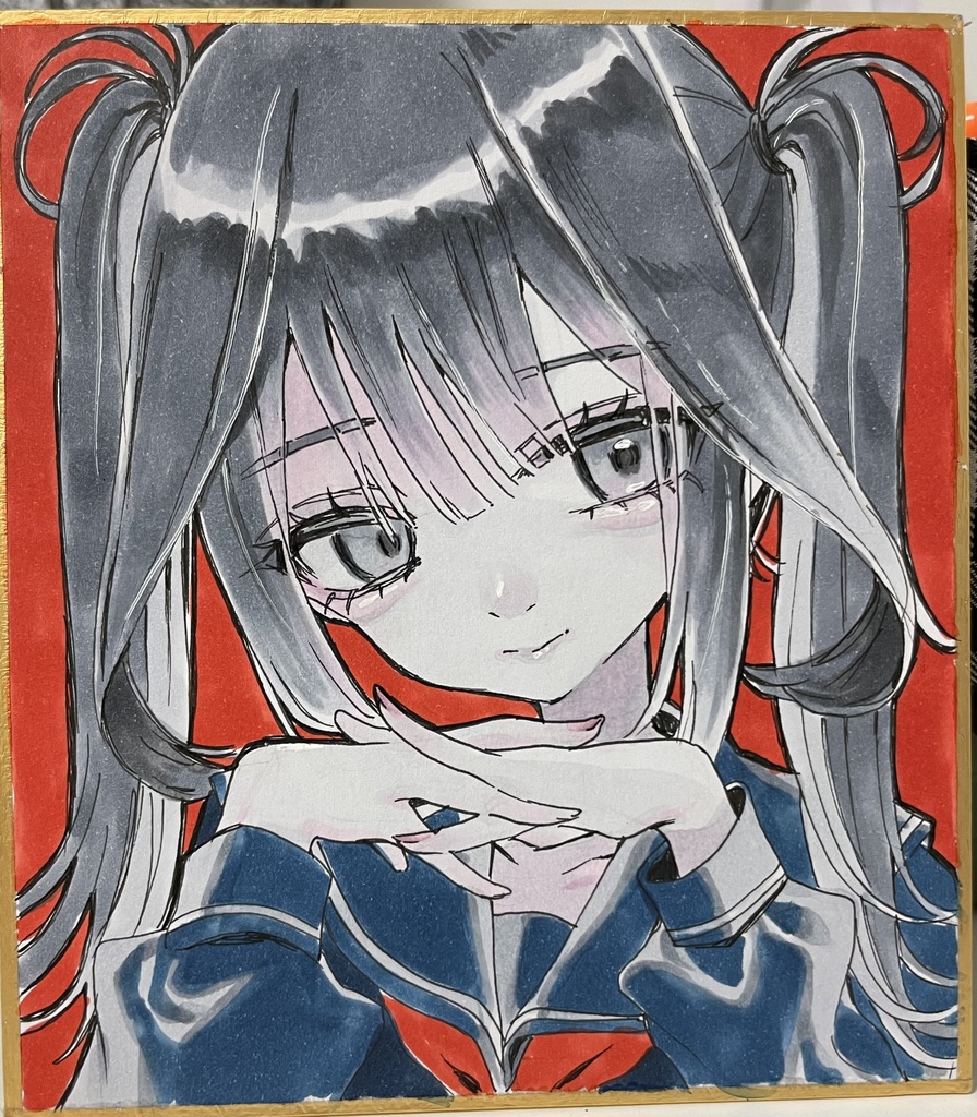 【直筆小色紙】OCの子