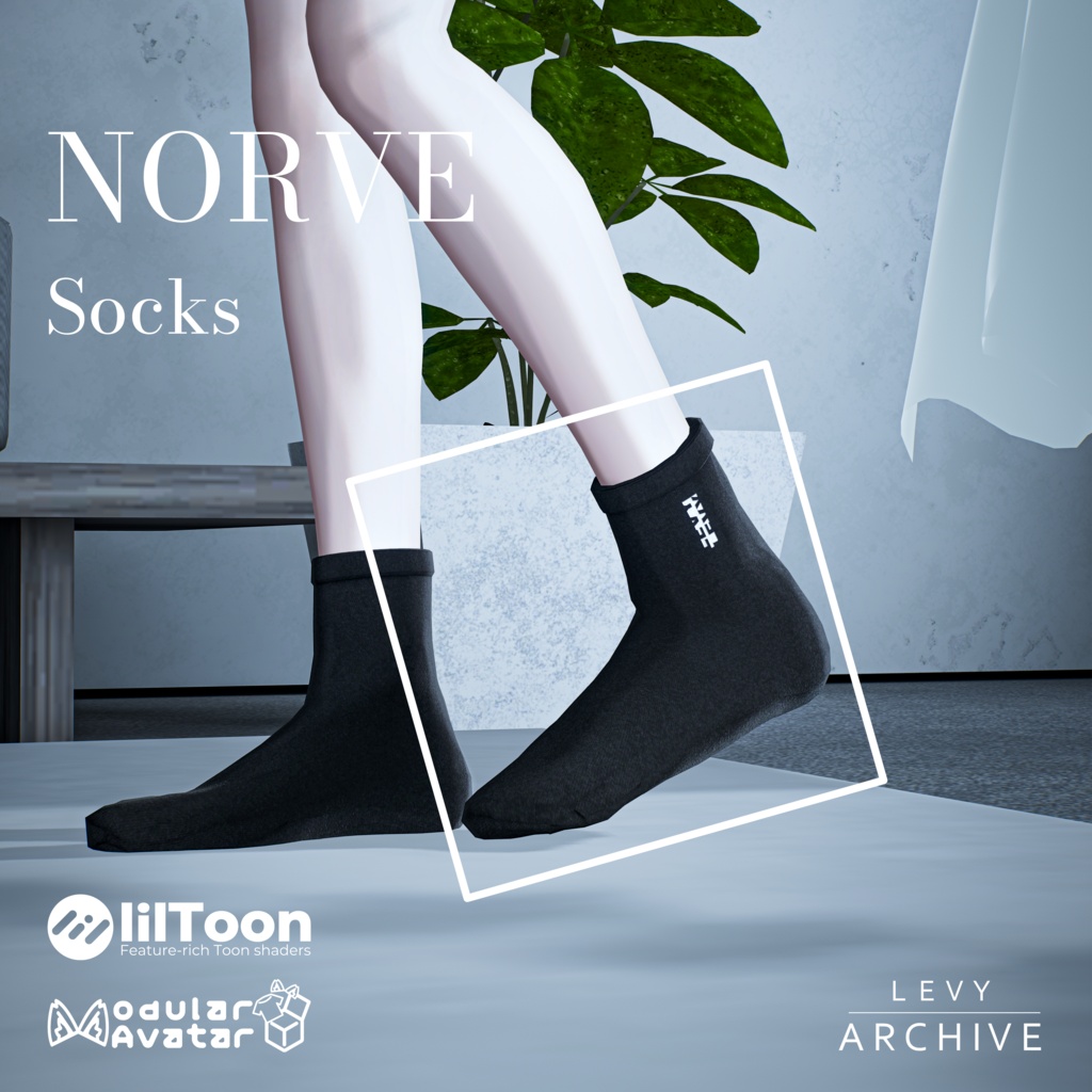 【Sale】【複数アバター対応】NORVE-Socks #Levy_Archive