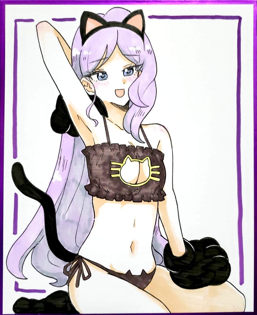 中色紙 ねこ下着エマ