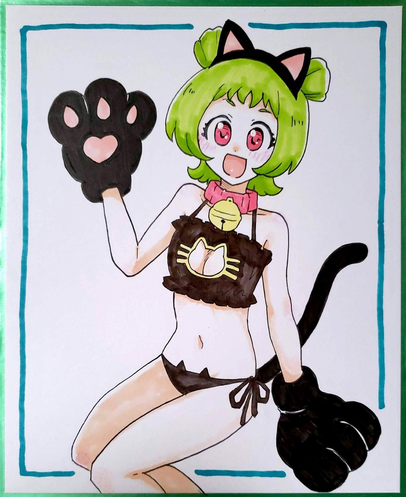 中色紙 ねこ下着ぐみ