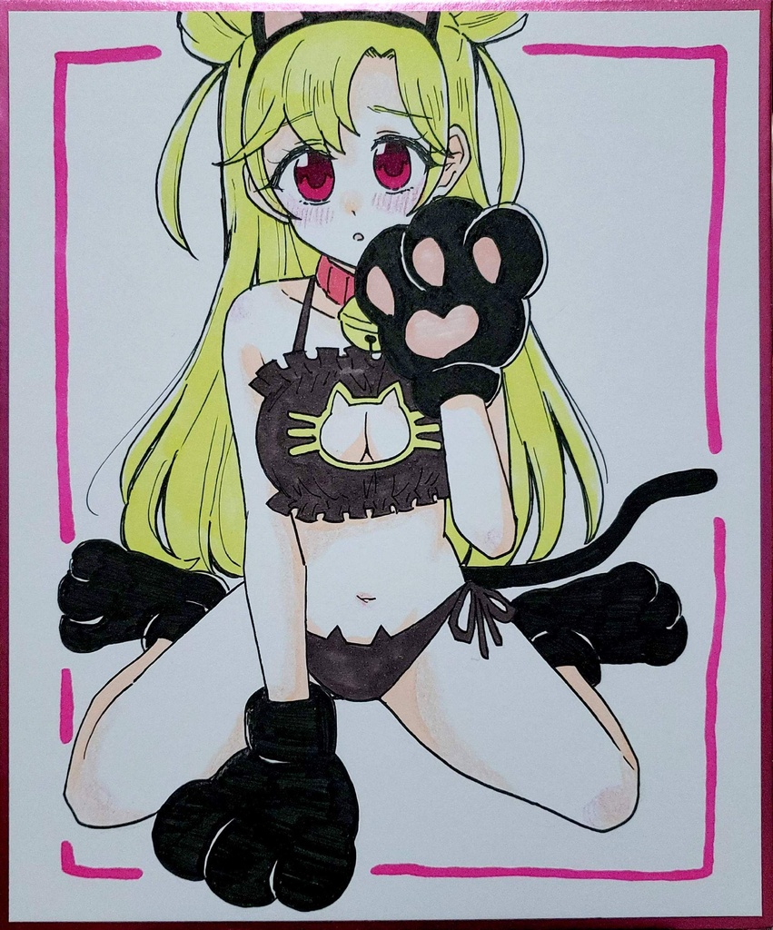 中色紙 ねこ下着いのり