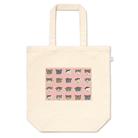 瓜猫トートバッグ(ブルー・ピンク)