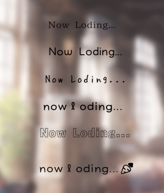 nowloding  タイピングシたように　動く　apng素材