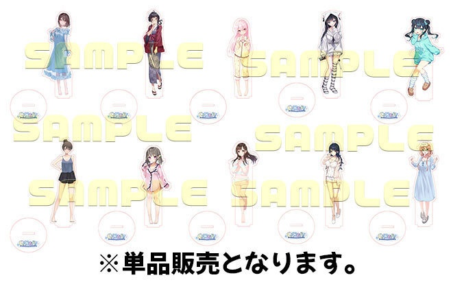 アクリルスタンド おやすみガール ルームウェアVer