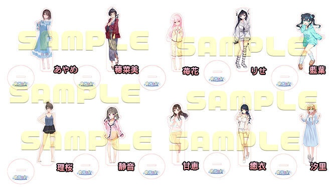 アクリルスタンド おやすみガール ルームウェアVer