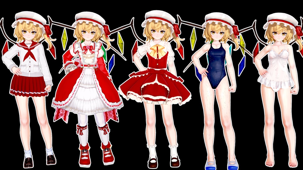 Koikatsu. Touhou.Flandre Scarlet.