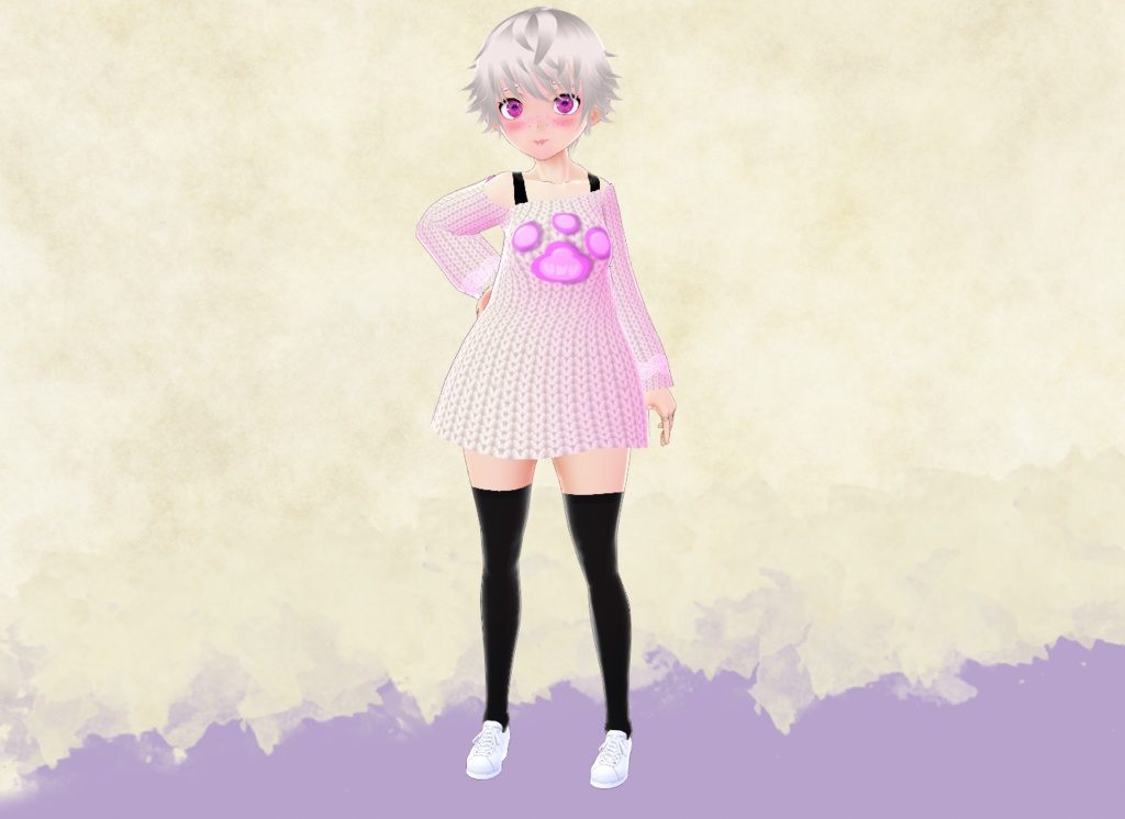 Knit Kitty Dress (Dress long sleeve) FREE