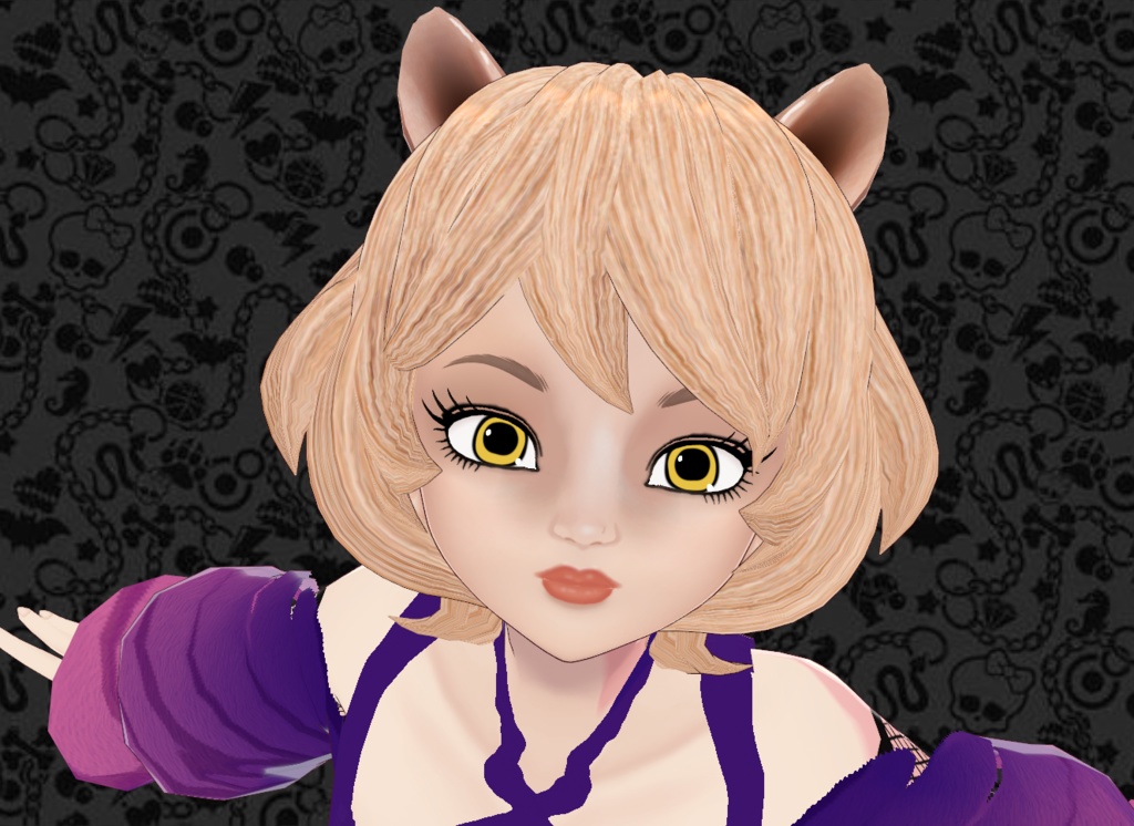 Monster Doll Base For Face Texture