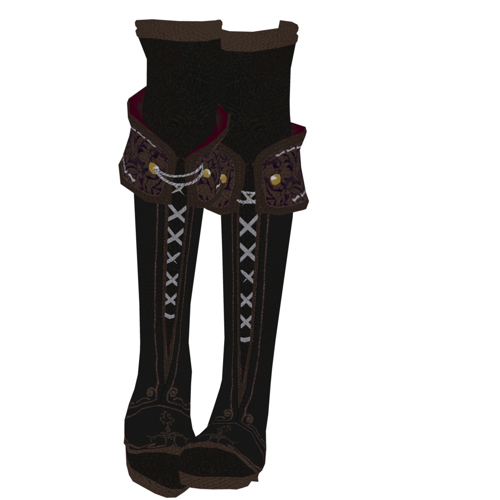 Victorian Boots Rigged