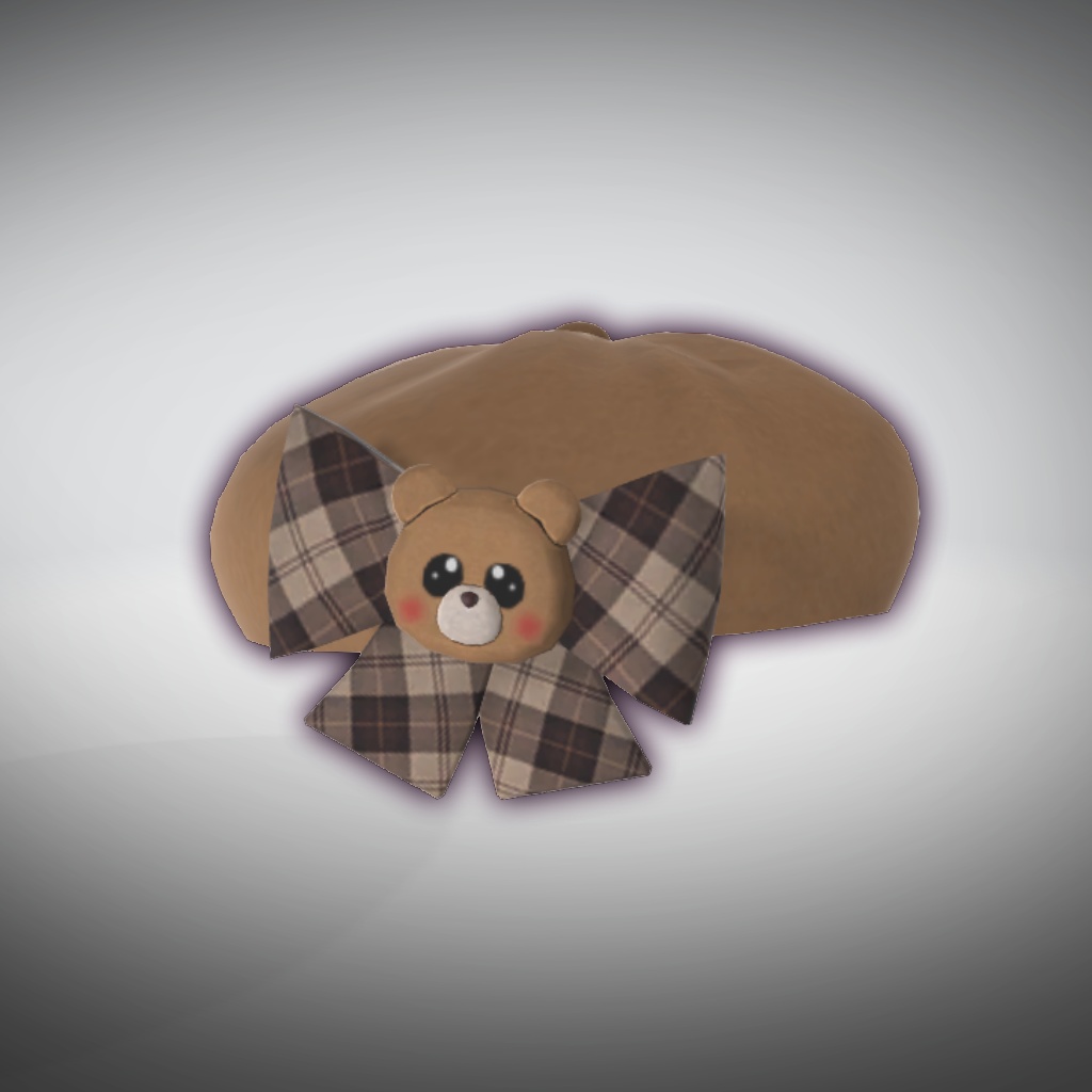 Kawaii "Bear-ette" Hat! 3D Model