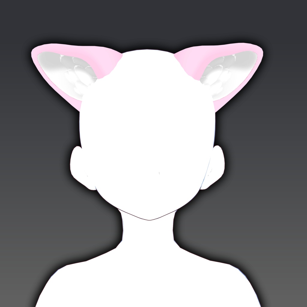 Rigged Pink Fur Ears