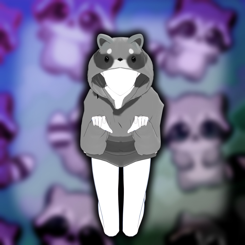 🦝Raccoon Hoodie [Rigged]🦝