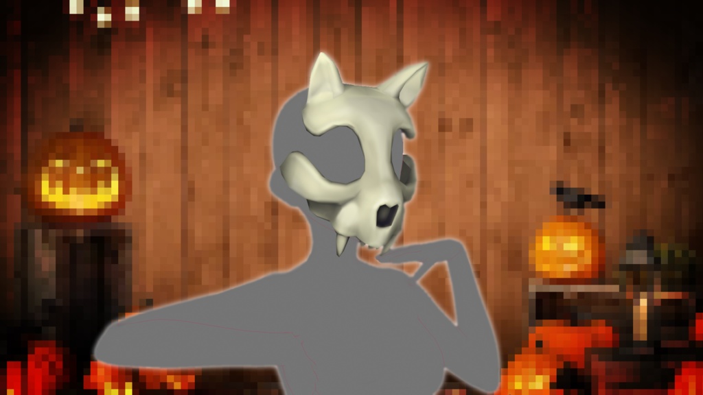 Animal Skull 3D Mask For Vtubing