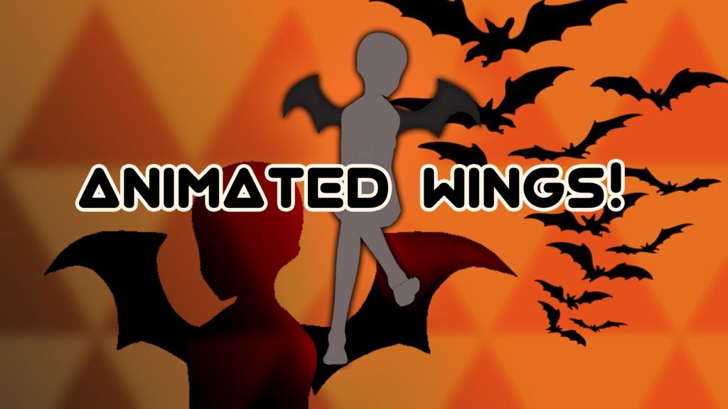 Vnyan Rigged and Animated Bat Wings ( Halloween )