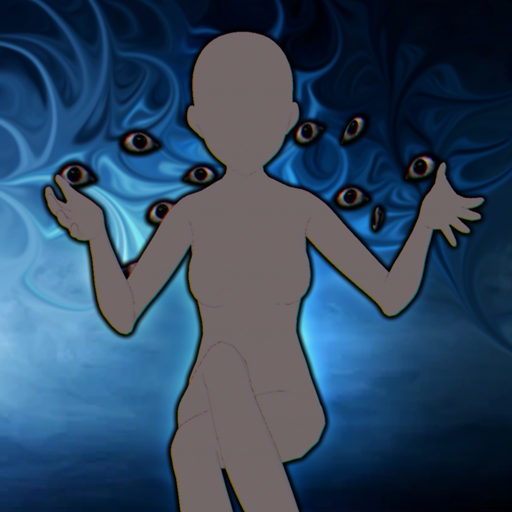 Animated Eldritch Eye VNYAN Prop (Rigged)