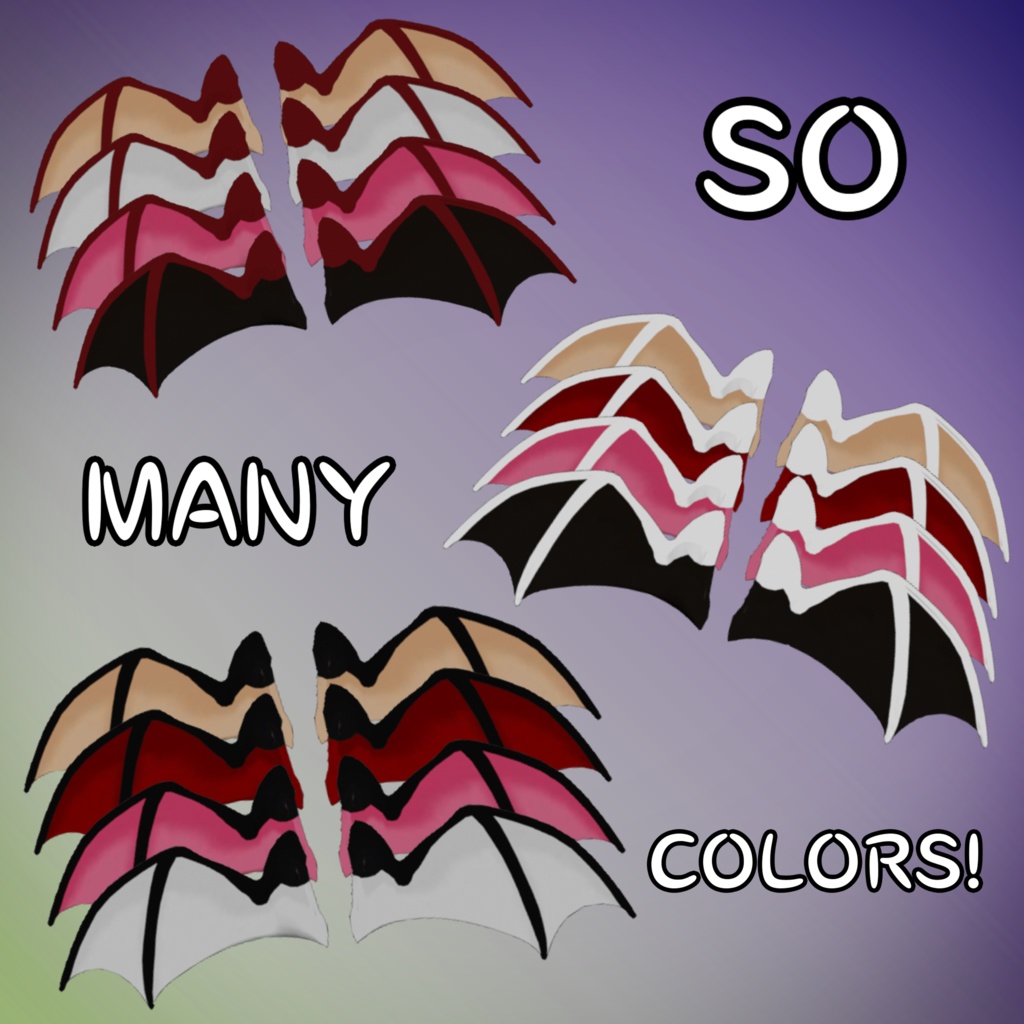 Animated Bat Wings Vnyan Props!