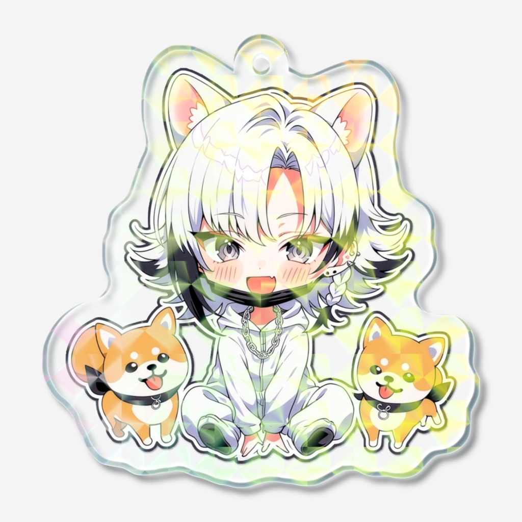 虚像　犬　ホログラムアクキー