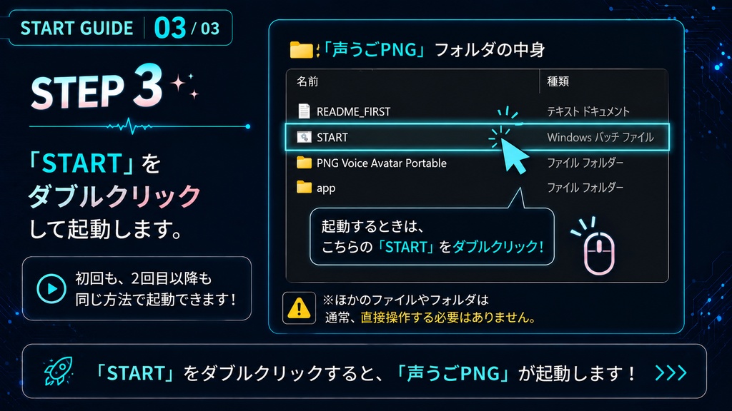 【PNGTuber・OBS対応】声うごPNG|マイク連動・あいうえお5母音口パク・自動まばたき対応【Windows】