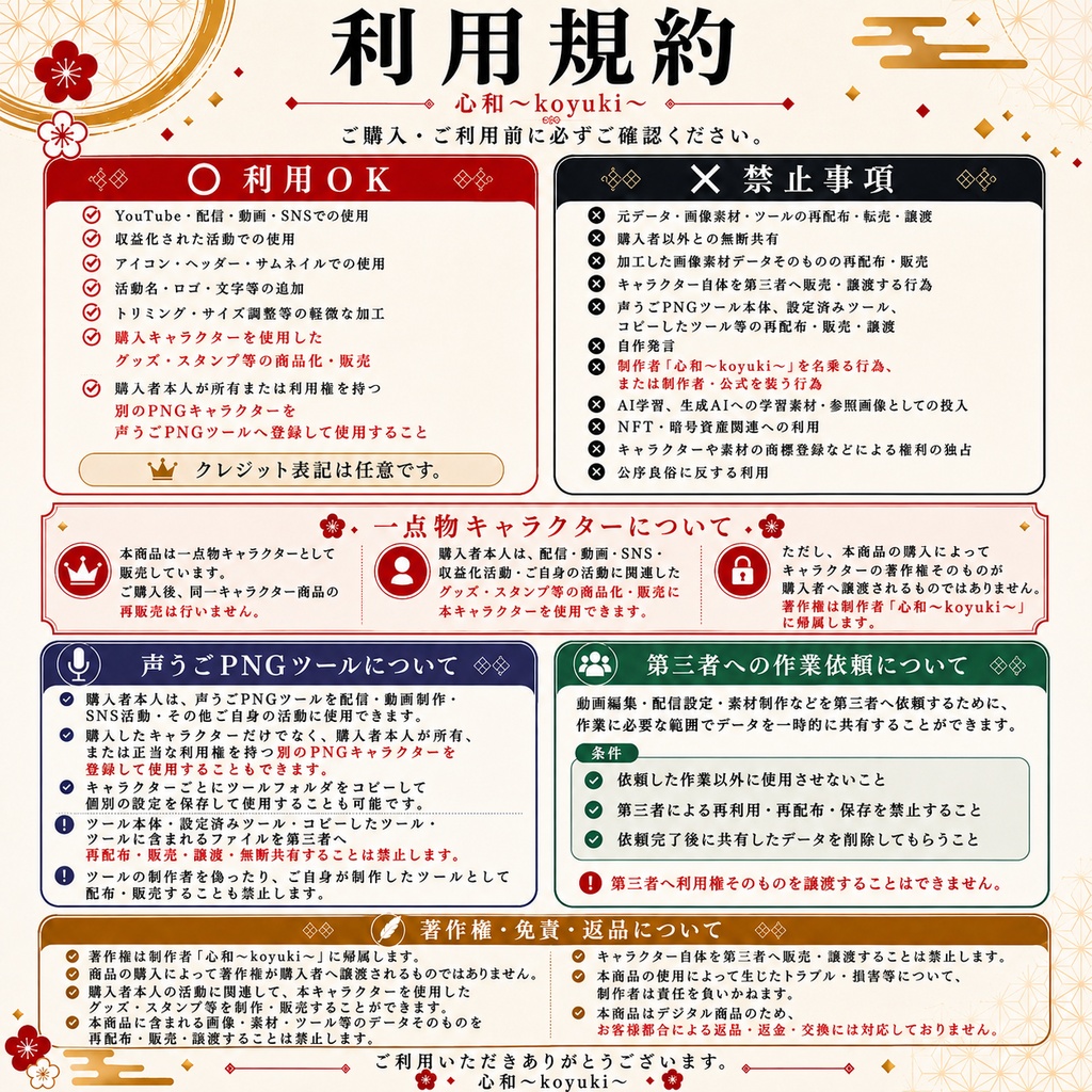 【一点物/声うごPNGツール付き】配信者スターターセット|PNGキャラクター・立ち絵・配信素材