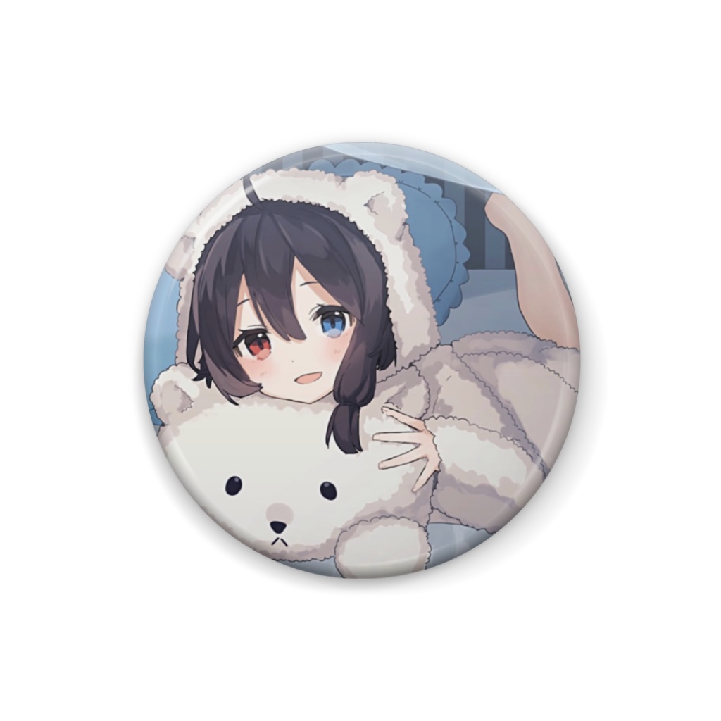 白熊イヴ おやすみ缶バッジ