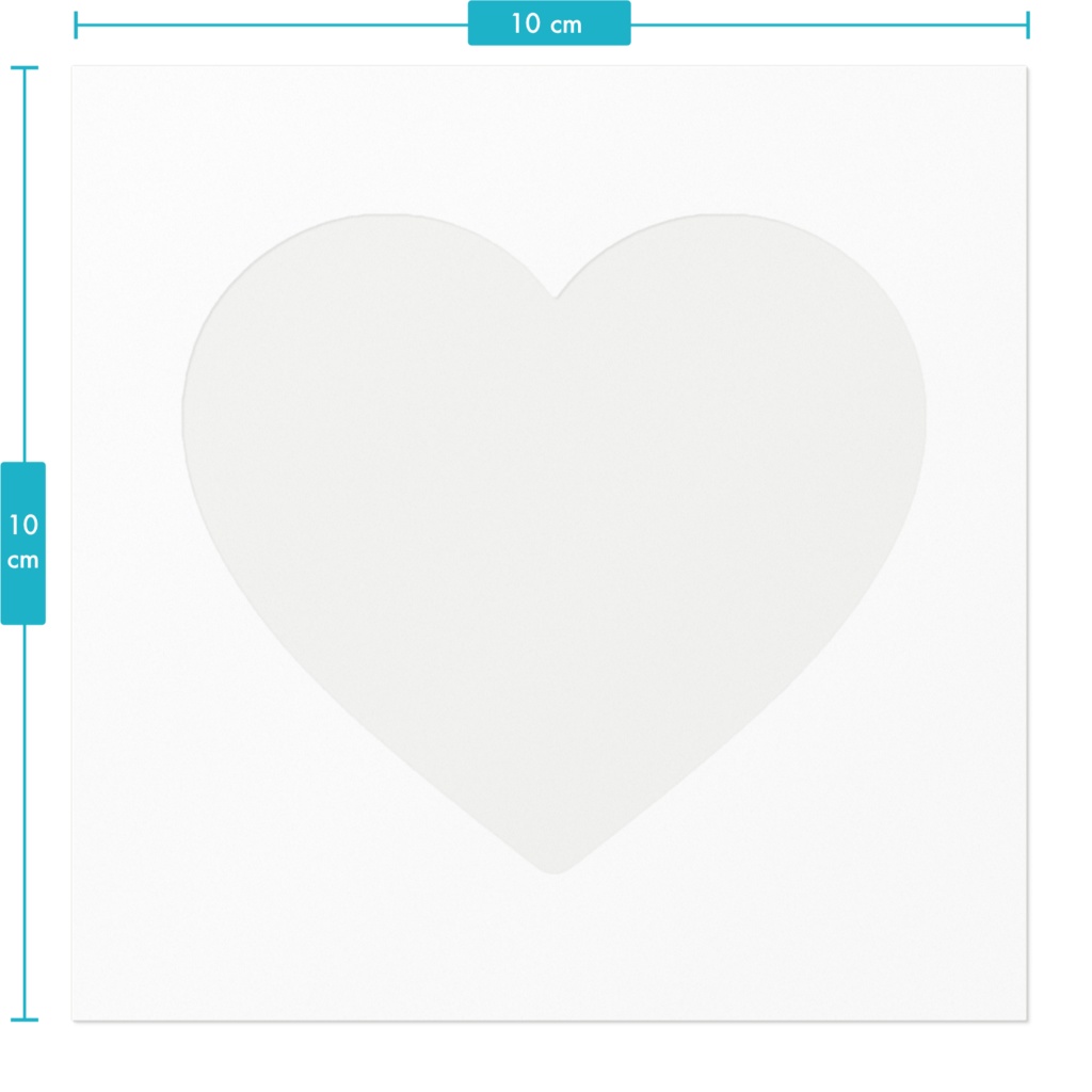 黒いʕ•ᴥ•ʔクマクマステッカー ハート型