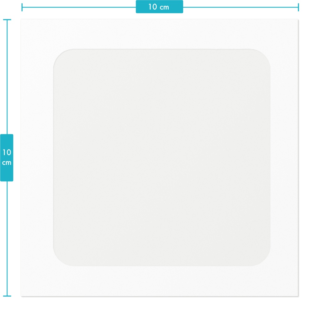 ハロウィン 白いʕ•ᴥ•ʔクマクマ ステッカー スクエア型
