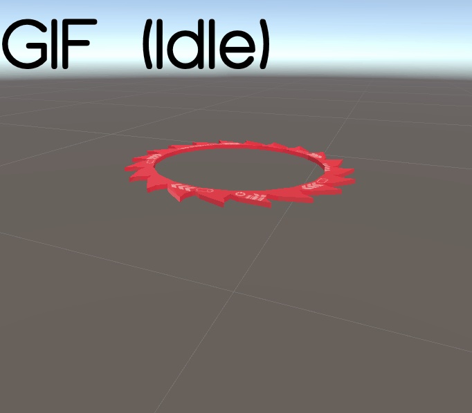 Buzzsaw Halo (6 Colours) (Animated) (VRC/SDK3) / バズソー・ヘイロー(6色)(アニメーション) (VRC/SDK3)