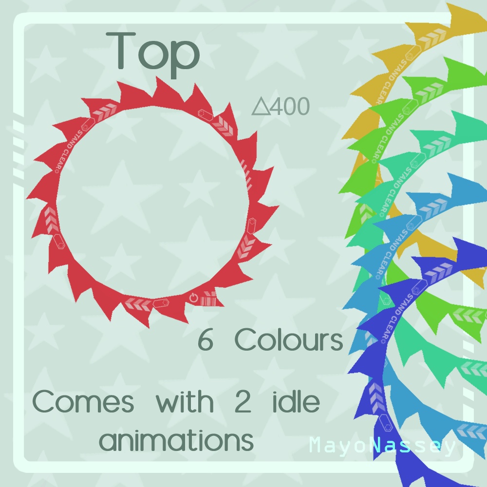 Buzzsaw Halo (6 Colours) (Animated) (VRC/SDK3) / バズソー・ヘイロー(6色)(アニメーション) (VRC/SDK3)