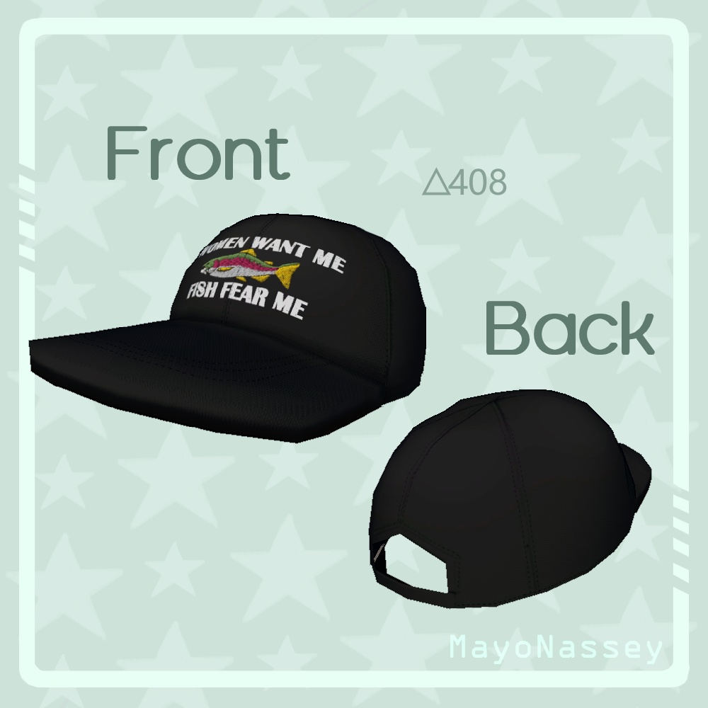 Gone Fishin' Hat (9 Variations) (VRCSDK3) / ゴーン・フィッシュン・ハット(9つのバリエーション)